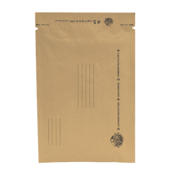 Earth Hugger Curbside Recyclable Kraft Paper Bubble Mailer, 15.5in x 9.875in (Size #5), 1-Count