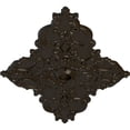 thumbnail image 3 of 67 1/4"W x 43 3/8"H x 4"ID x 2"P Melchor Diamond Ceiling Medallion (Fits Canopies up to 4"), Hand-Painted Stone Hearth, 3 of 5