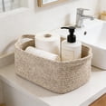 thumbnail image 4 of HaoXun 10L Rectangular Rope Storage Basket with Handles - 32.5x22.5x14cm Nylon Woven Organizer for Home Nursery, 4 of 6
