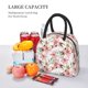 thumbnail image 5 of Easygdp Lilies Flowers Bolsa de Almuerzo Insulada Grande, Forro de Aluminio, Diseño Espacioso, a Prueba de Fugas, Ideal para Trabajo, Picnics, Viajes y Actividades al Aire Libre, 5 of 6