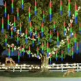 thumbnail image 1 of 32/24/16/8 Tubes Christmas Meteor Shower LED String Lights Holiday Lighting Garden Party Decorations Rain Drop Falling Decor, 1 of 5