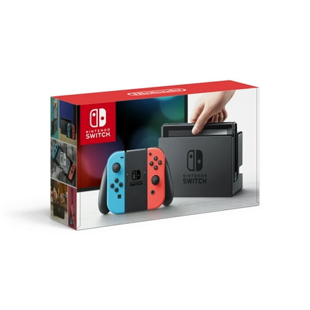 Nintendo Switch Console with Neon Blue & Red
