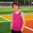 thumbnail image 6 of OGLCCG Tank Tops for Boys Mesh Casual Sleeveless Crewneck Athletic Workout Tees Basic Solid Color Kids Undershirts 3-18 Years, 6 of 6