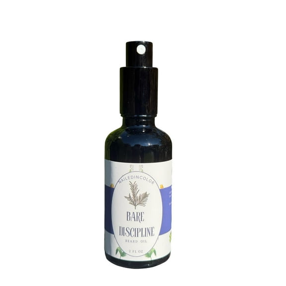 Bare Discipline Moisturizing Skin Protection Beard Oil, Scented