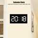 thumbnail image 1 of Acrílico 3D Reloj de pared Control remoto Reloj electrónico Cuerpo convexo Dígito blanco 100-240V Unbranded 3115190067312, 1 of 6