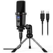 R USB Microphone for Recording Streaming, Condenser Computer Mic