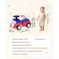 thumbnail image 4 of Red Ride-On Toddler Push Car for Ages 19-36 Months,Kids' Toy with Music,Under-Seat Storage,55 lbs Capacity,Foot-to-Floor Walker for Boys and Girls, 4 of 6