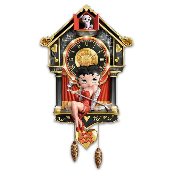 Reloj de Cuco Betty Boop The Bradford Exchange con Luces y Sonido
