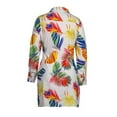thumbnail image 4 of Qiylii Women’s Printing Dress,Bandage V-neck High Waist Long Sleeve Mini Dress, 4 of 6