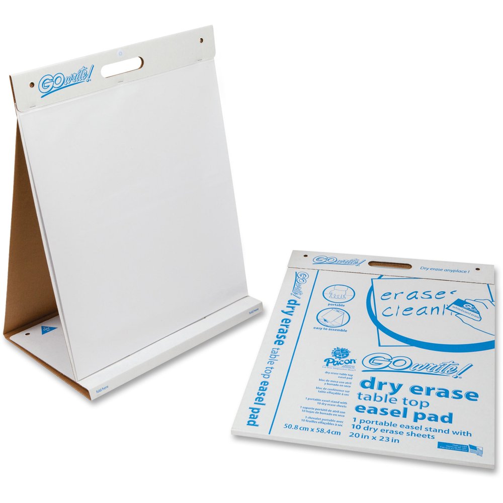 GoWrite! Dry Erase Tabletop Easel Pad, 4 / Carton (Quantity) Walmart