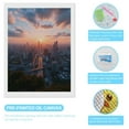 thumbnail image 3 of Diamond Art Kit for Adults, Skyline Sunset Urban Panorama Diamond Painting for Adults Beginners, 5D DIY Diamond Art Painting Kits, Colorful Diamond Painting Craft for Home Decor 12x16, 3 of 7