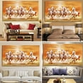 thumbnail image 4 of Single Bedside Abstract Horse Racing White Horse Canvas Mural Decoration, 4 of 7