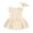 Beige, variant on JUMEYU Baby Boho Dress Toddler Baby Girl Sequin Fringe Romper Dress Puff Short Sleeve Sparkly Romper Birthday Princess Outfit Summer Clothes 0 3 6 9 12 18 24 Months (Beige,12-18 Months)