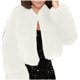 thumbnail image 4 of Chaquetas y abrigos casuales de manga larga sin capucha para mujer, de talla grande, de invierno, cálidos, holgados, con cuello alto, de felpa y pelo, de poliéster., 4 of 4
