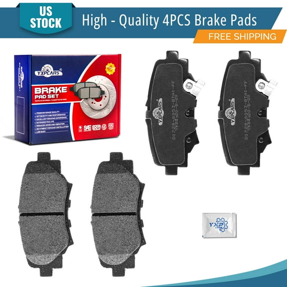 YXPCARS 4PCS Ceramic Brake Pads(Rear) for Mazda 3 3 Sport 2014-2018 (D1729)