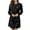 Black, variant on Jane Wardrobe Velvet Long Sleeve Knee Length Dress for Women, Crew Neck Loose Fit, Elegant Holiday Midi Dress, 1 Piece, S-XXL, Plus Size Friendly