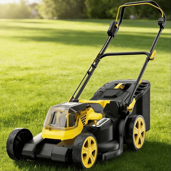 40V Cordless Push Lawn Mower(Tool Only – Battery & Charger Not Included),Compatible with Dewalt 2x20V MAX Batteries, Brushless, 6-Level Height Adjustment, 48L Grass Catcher,980W Pure Coppe