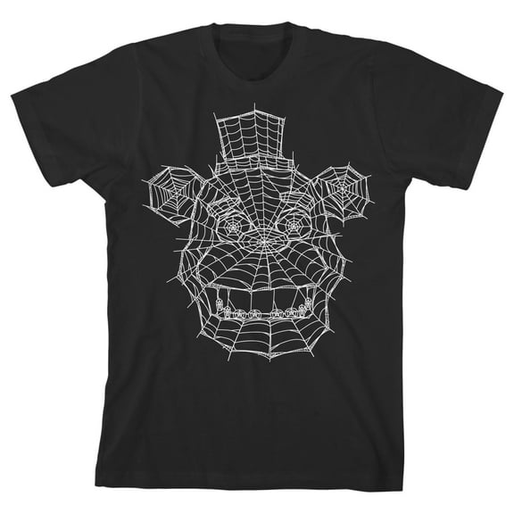 Five Nights at Freddy's Spider Web Freddy Boy's Black T-shirt-M