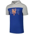 thumbnail image 2 of Men's New Era Royal New York Mets Active Brushed Hoodie T-Shirt, 2 of 3