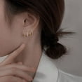thumbnail image 2 of Dainty Gold Earrings, Claw Earrings for Women, Summer Trendy Illusion Earrings for Pierced Ear/Cartilage Piercing, 2 of 7