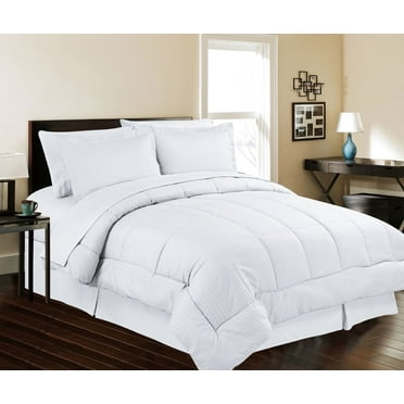8 Piece Solid Luxury Hotel Comforter Set Bed In A Bag White King Size Com Solid Luxury Hotel Comforter Set Bed In, Luxury Bed In A Bag Kingston