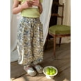 thumbnail image 4 of Tfken Toddler Children Girls Pants Breathable Elastic Waist Casual Fashion Light Purple Trousers Size 6-7 Years, 4 of 9