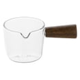 thumbnail image 2 of Olla de Vidrio para , de Limpiar, Utensilios de Cocina Pulidos a Mano con Mango de Madera, Microondas, Lavavajillas, Resistente para Cocina 50ml Baoblaze mini ollas de leche, 2 of 7