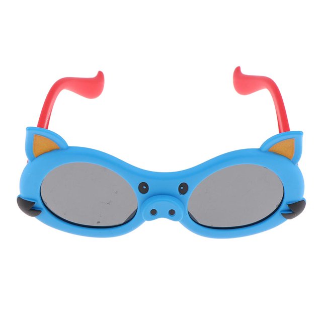 de sol porizadas con marco de silicona suave de dibujos animados para , a prueba de Azul Zulema Gafas de sol para niños Favores de fiesta