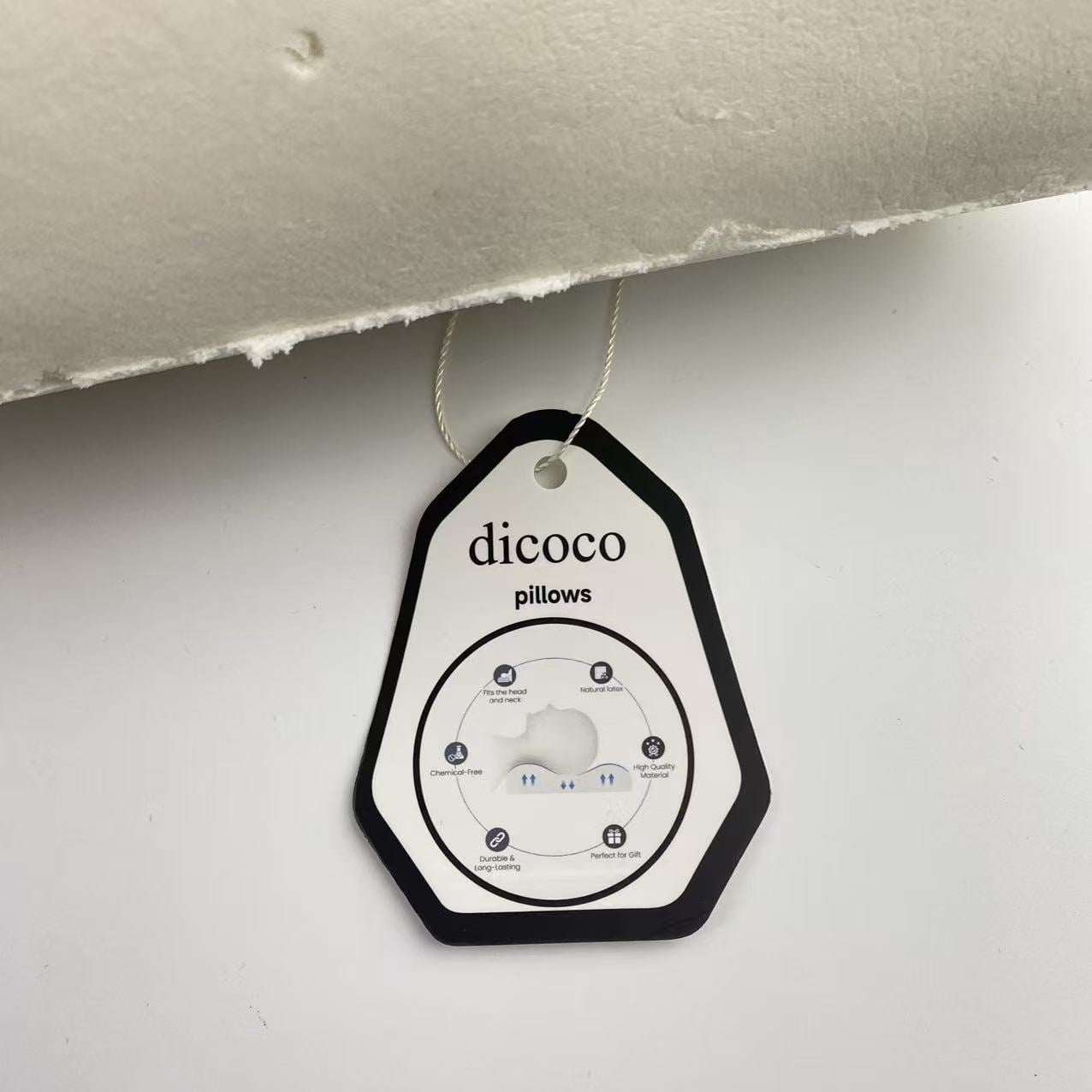 dicoco pillows,Latex Pillow, Natural Cooling Latex, Medium Firm, Ergonomic Support for Side, Back & Stomach Sleepers. Breatthable Comfort. 24 × 16 inches