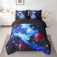 thumbnail image 2 of Castle Fairy Universe Planet Twin Bedding Sets,Gradient Galaxy Bedding Comforter Set, 2 of 8