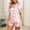 Pink, variant on XINXIAOO Women's Short Sleeve Pajama Set Comfortable Sleepwear Wear Soft Casual Home Outfit Basic Solid Color Nightwear For Daily Use Lite Weight Pajamas Womens Romper Pajamas Bride Pajamas Organic