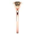 thumbnail image 3 of Clara Pucci 14K Rose Gold 1.5ct Champagne Solitaire Ring for Women, 3 of 8
