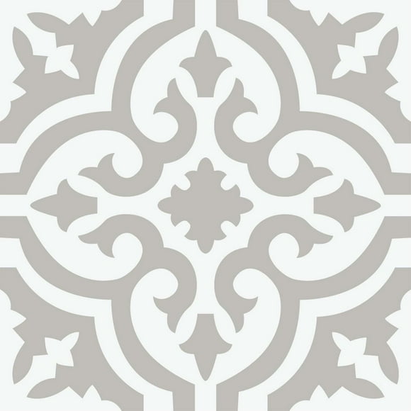 FloorPops Emilia Taupe Peel and Stick Floor Tiles Set of 20