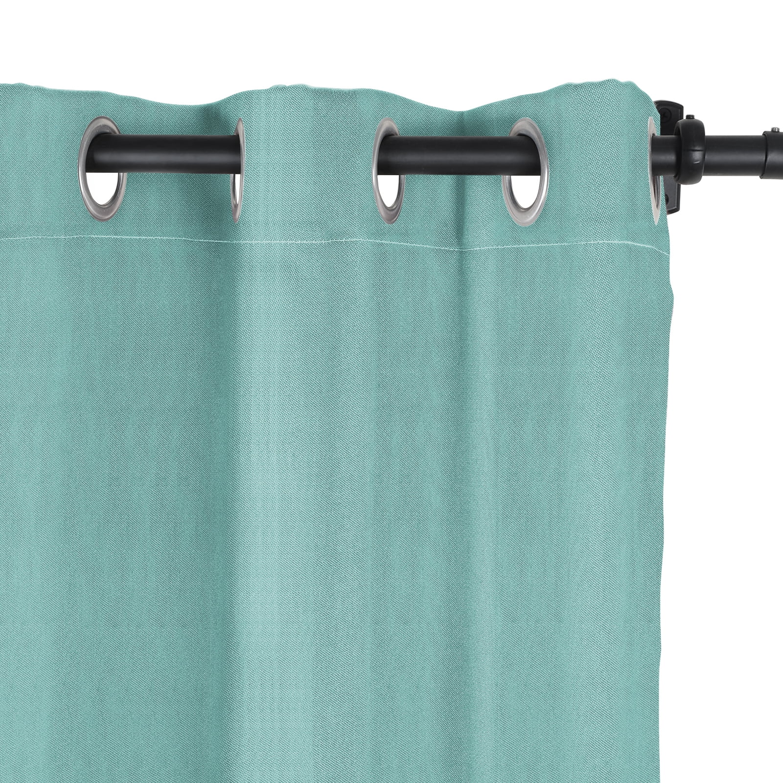 TWOPAGES Grommet Outdoor Drape 100 W X 63 L Inch Waterproof Windproof Curtain, 1 Panel, Aqua