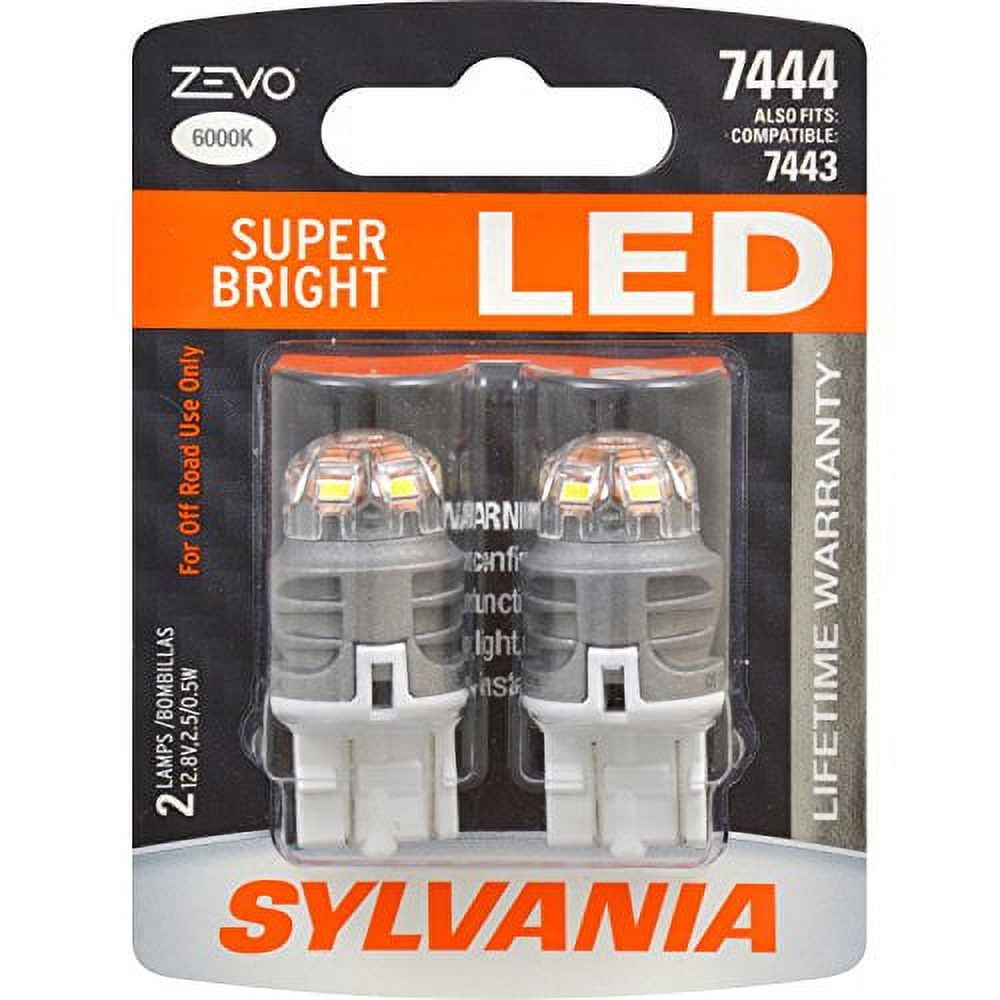2 Bombillas LED Rojas SYLVANIA ZEVO 1157 - Alta Luminosidad, Fabricadas En Italia