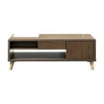 thumbnail image 2 of Bowery Hill Mid-Century Wood Coffee Table in Walnut Oak, 2 of 9