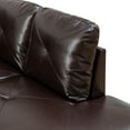 thumbnail image 5 of Prilinex L Shaped Couch Sectional Couches with Chaise and Storage Ottoman, 3 Pieces Modular Sofa for Living Room Furniture Sets and Small Apartment, Brown, 5 of 11