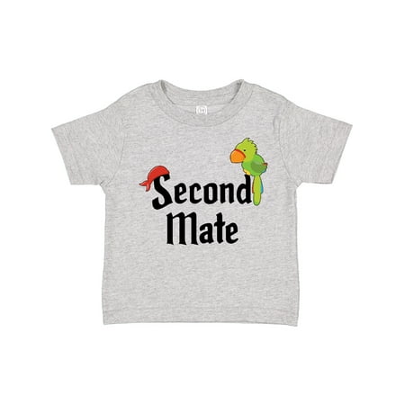

Inktastic Second Mate Pirate with Parrot and Bandanna Gift Toddler Boy or Toddler Girl T-Shirt