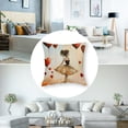 thumbnail image 5 of nygtbtfer Throw Pillow Covers Set of 2 Heart Balloon Classic Pink Velvet Soft Square Living Room Decor Bedroom Sofa Cushion Pillows White, 5 of 7