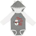 thumbnail image 3 of Inktastic Christmas Let it Snow Cute Snow Man with Snowflakes Boys or Girls Long Sleeve Baby Bodysuit, 3 of 5
