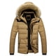 thumbnail image 1 of Gibobby Chamarra casual hombre Chaqueta Acolchada Liviana Resistente con Capucha(Caqui,M), 1 of 4