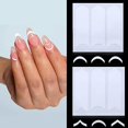 thumbnail image 2 of Pegatinas JAMW para decoración de uñas de manicura francesa diseños de círculo de sonrisa ondulada guías de puntas de arte de uñas autoadhesivas para herramientas de plantilla de decoración DIY Sencillez, 2 of 5