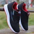 thumbnail image 4 of Men'S Breathable Mesh Sports Shoes Suitable for All Seasons, Trendy And Versatile, Odor-Resistant Running Shoes, Stylish And Handsome Mesh Sneakers for Travel Lightweight Non-Slip Casual Shoes,, 4 of 9