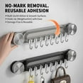 thumbnail image 7 of Durable Wall Mounted Inline Vacuum Hooks, No-Drill Strong Adhesive Utensil Hanging Rack, Multi-Functional Holder for Storing Knives, Rags, 7 of 7