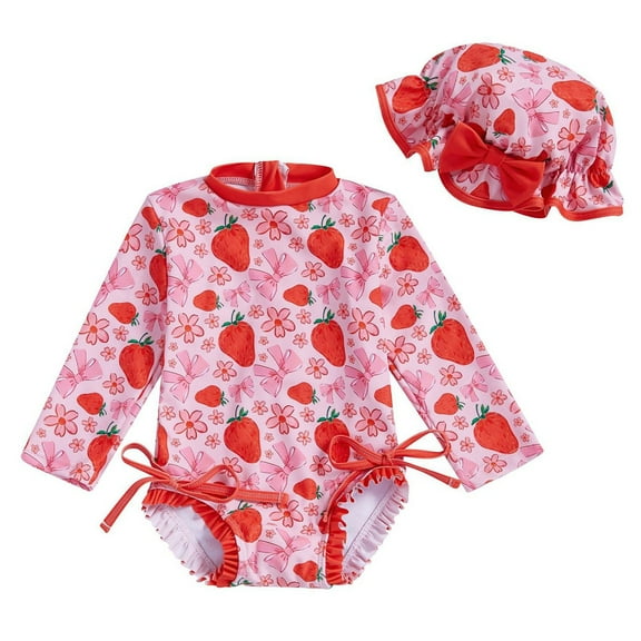 Gerichy Toddler Girl Swimsuit,Girls Bathing Suit Kids Toddler Girls Spring Summer Print Sleeveless Holiday Vest Shorts Beach Swimwear Swimsuit Clothes