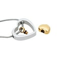thumbnail image 2 of Anavia Floating Drop Heart Cremation Jewelry for Ashes Memorial Necklace Ash Urn Keepsake-[Silver - Gold], 2 of 6