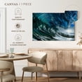 thumbnail image 5 of Elephant Stock Sparkling Wave Wall Art - Horizontal Canvas Wall Art - Living Room Wall Decor - Beach Canvas - Teal And Blue Decor By Photoinc Studio - 51" x 34", 5 of 8