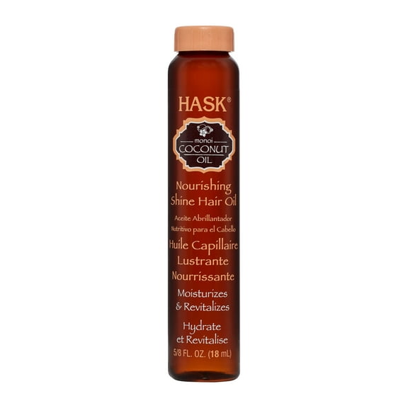 Hask Monoi Coconut Oil Nourishing Shine Oil Vial, 8 Oz