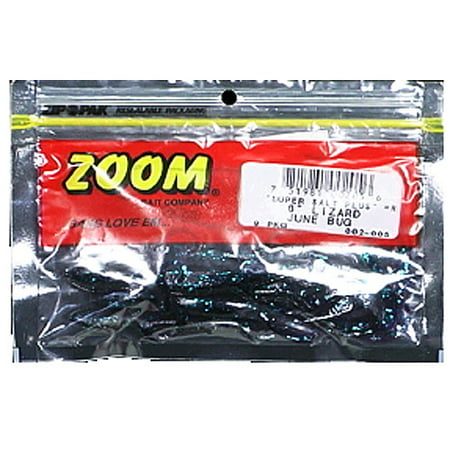 Zoom Bait 6-Inch Lizard Bait-Pack of 9 (Junebug) (Best Blue Crab Bait)