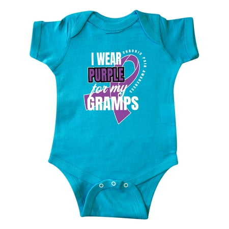 

Inktastic Chronic Pain I Wear Purple For My Gramps Gift Baby Boy or Baby Girl Bodysuit